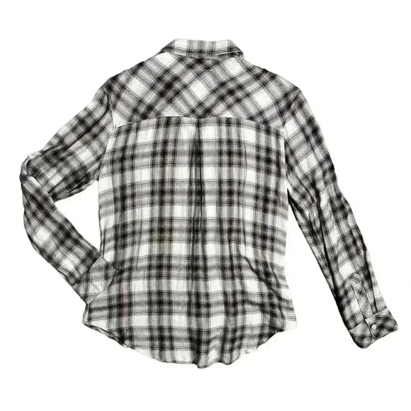 Rails Hunter Button Down Ivory Coal Blush Women's Size Small - Picture 6 of 8